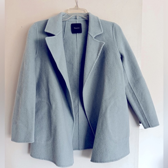 Theory Sileena Wool & Cashmere-Blend Coat - Picture 11 of 12